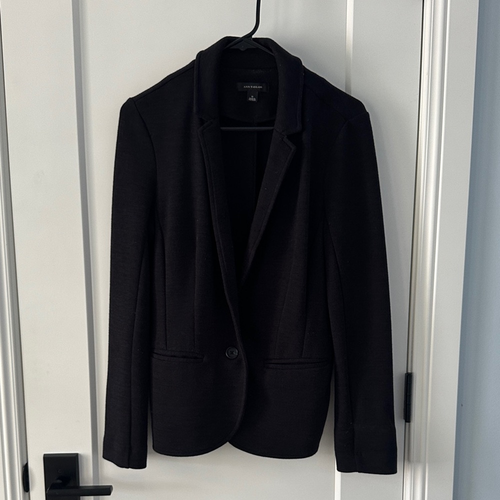 Ann Taylor Black Knit Blazer
